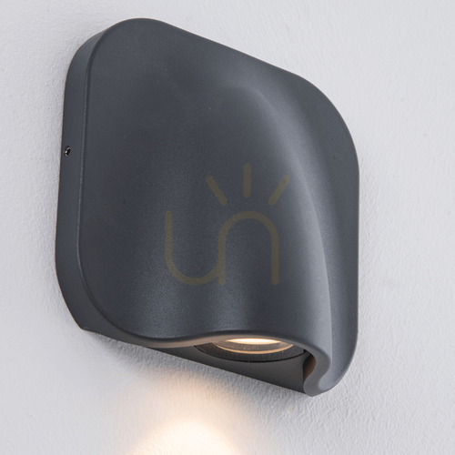 Prüfen Außenwandleuchte LED 9W Graphit Zambelis IP54 3000K Aluminium Gerglas