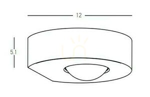 Außenwandleuchte LED 9W Graphit IP54 Zambelis small 2