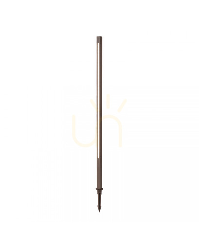 Prüfen LED-Gartenleuchte mit Erdspieß Zambelis E280 15W 100 cm dunkelbraun