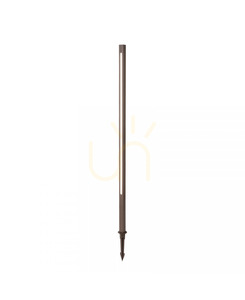LED-Gartenleuchte mit Erdspieß Zambelis E280 15W 100 cm dunkelbraun small 2