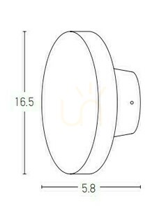 Außenwandleuchte LED 8W IP65 Weiß Zambelis 3000K 16,5 cm small 2