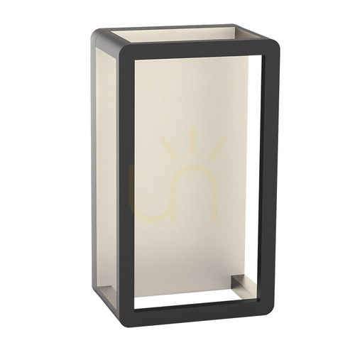 Prüfen Außenwandleuchte LED 8W 3000k Aluminium Graphit ZAMBELIS