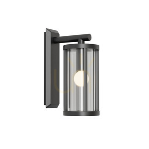 Außenleuchte E27 MAX 15W Aluminium Schwarz ZAMBELIS small 1