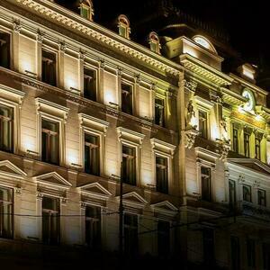 Zambelis LED-Wandfluter für den Außenbereich, 24 x 1 W, 24 V, 3000 K, IP66, grau, 100 cm small 1