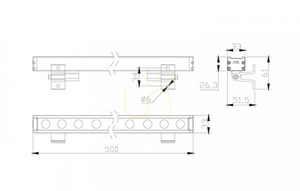 LED-Wandfluter für den Außenbereich Fassadenleuchte 12x1w 24V 4000k IP66 grau ZAMBELIS small 2