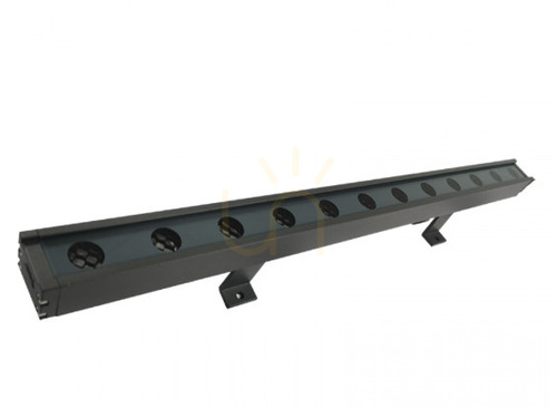 Prüfen Zambelis LED-RGBW-Außen-Wandfluter, 24 W, IP66, grau, 100 cm, Aluminium