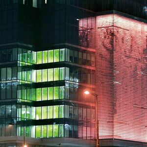 Zambelis LED-RGBW-Außen-Wandfluter, 24 W, IP66, grau, 100 cm, Aluminium small 1