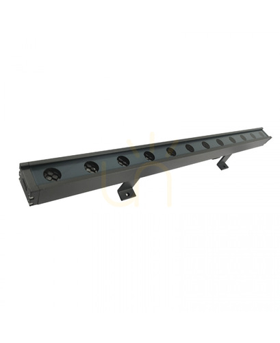 Prüfen Wandfluter Zambelis Wall Washer LED RGBW Grau 100 cm IP66 Aluminium