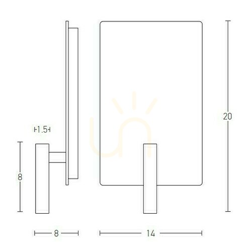 Prüfen Wandleuchte LED 3W + 5W schwarz matt Zambelis 3000K mit Leselicht