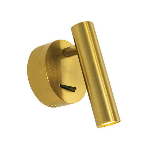 Prüfen Wandleuchte LED 3W Gold 3000K Zambelis Metall