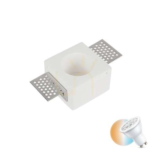 Prüfen Downlight Gips Spot 1xgu10 ZAMBELIS