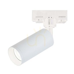 Zambelis S058-24 Stromschienenstrahler, LED 9 W, 1000 lm, 3000 K, CRI 90, 24°, 3-Phasen-Schiene, weiß matt, ø6 cm small 0