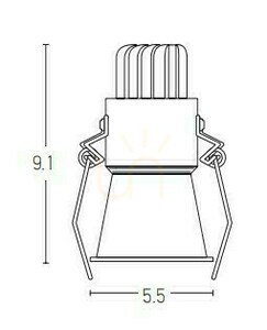Spot LED Downlight 6W Weiß ZAMBELIS small 1