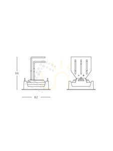 LED-Einbauspot Zambelis S146 schwarz 9 W 3000 K, schwenkbar small 1