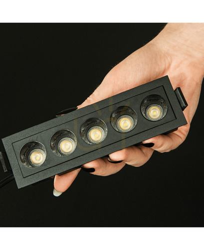 Prüfen Zambelis S192 – schwarze LED-Einbauleuchte 12 W, 3000 K