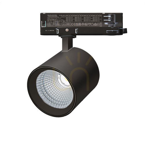 Prüfen 3-Phasen Spot LED-Leuchte 25W 4000k Schwarz ZAMBELIS