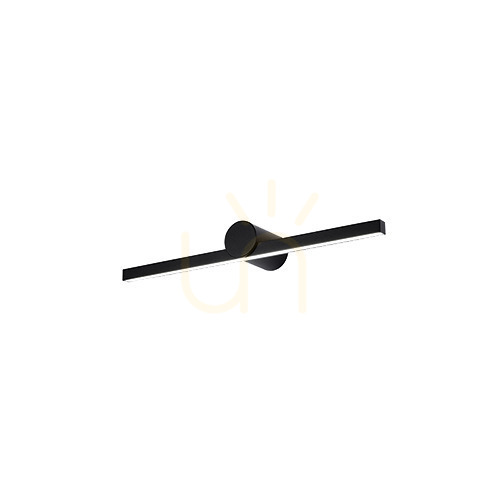 Prüfen Wandleuchte LED 10W 3000K schwarz aluminium IP54 Zambelis