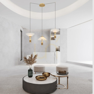 Pendelleuchte LED 28W 3000K Gold matt Zambelis small 0