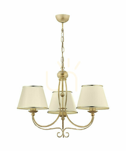 Prüfen LAURA Kronleuchter Beige 3xE27/15W