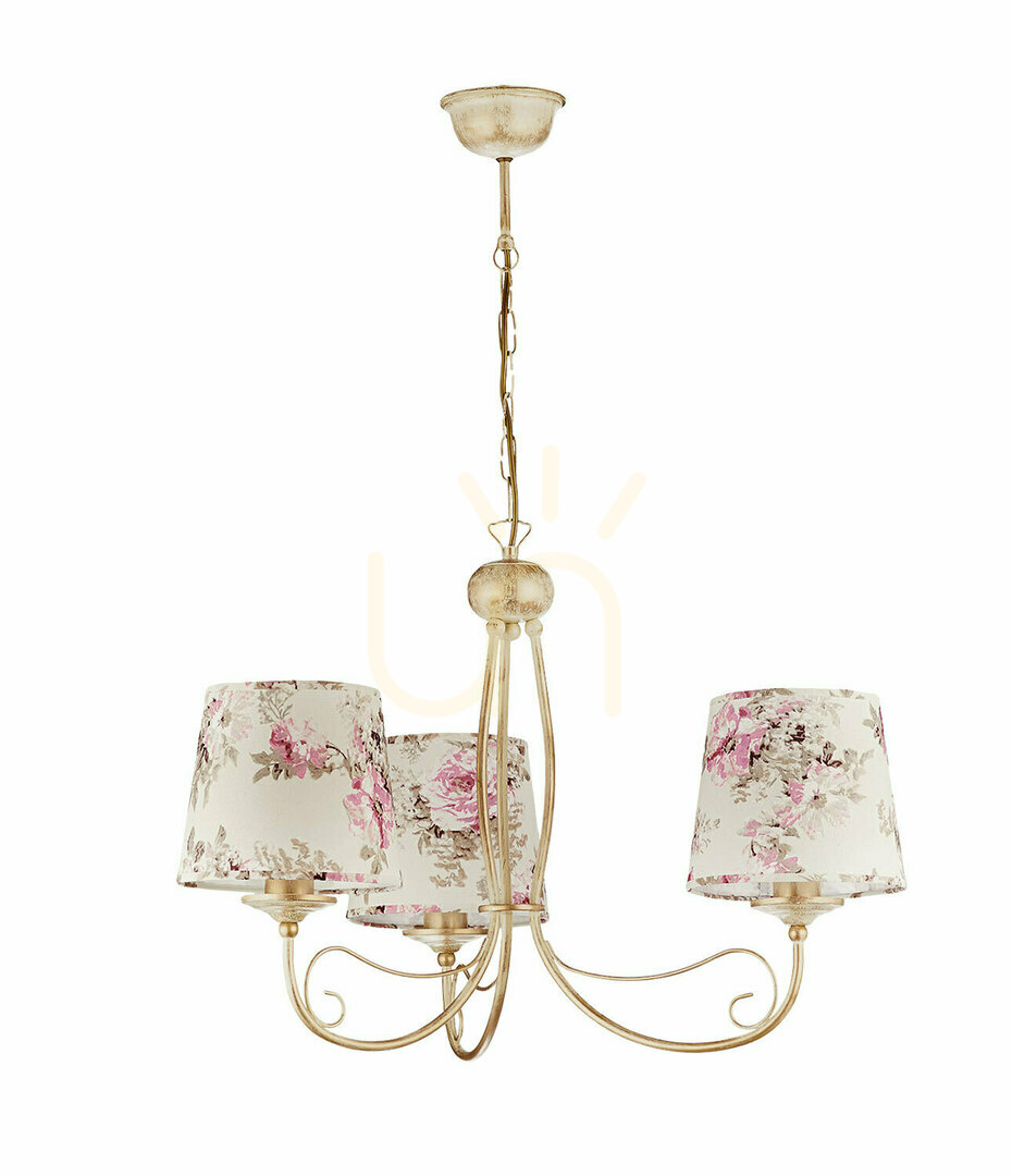 Prüfen SARA Kronleuchter Beige 3xE27/15W SARA Kronleuchter Beige 3xE27/15W