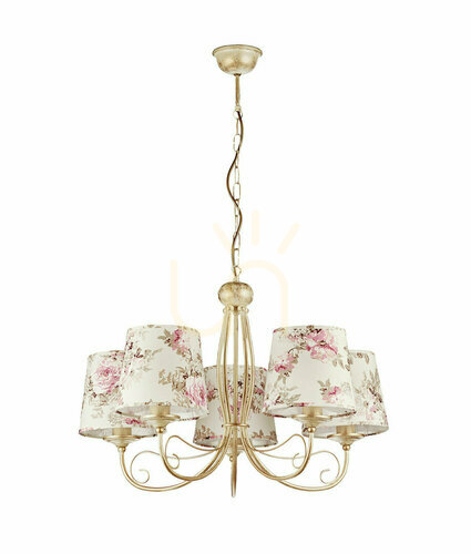 Prüfen SARA Kronleuchter Beige 5xE27/15W