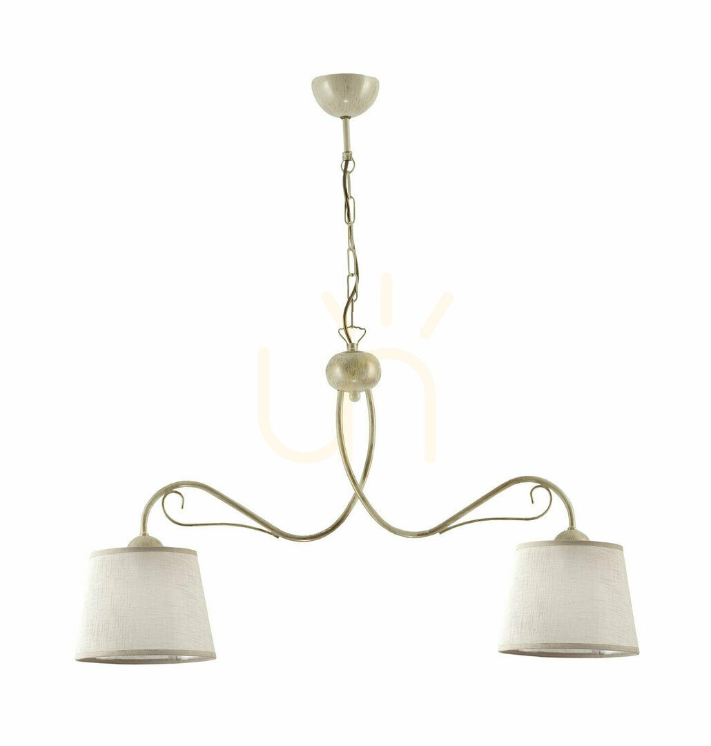 Prüfen KAMELIA Kronleuchter Beige 2xE27/15W KAMELIA Kronleuchter Beige 2xE27/15W