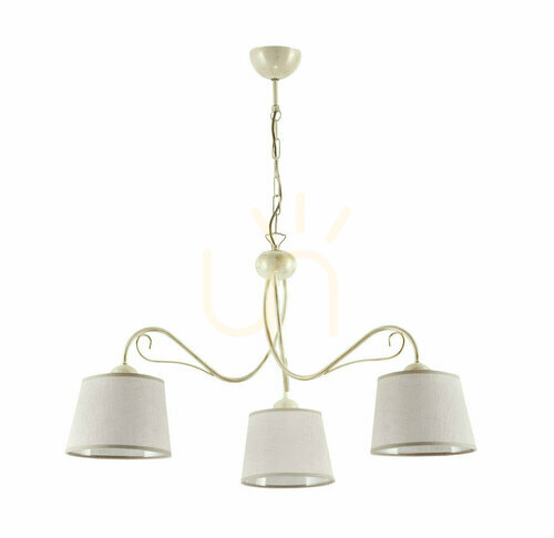 Prüfen KAMELIA Kronleuchter Beige 3xE27/15W