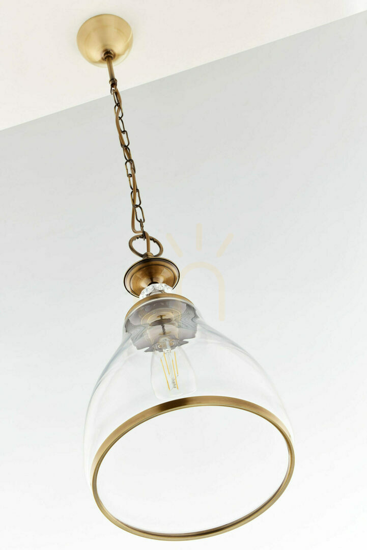 Zeige ISLA Pendelleuchte aus Messing 1XE27/15W ISLA Pendelleuchte aus Messing 1XE27/15W