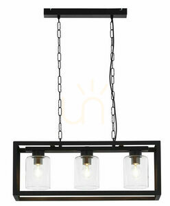 Jupiter MACARI 1805 Kronleuchter schwarz, 3 × E27, 69 cm small 1