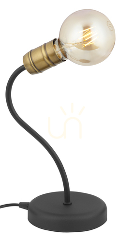 Prüfen LUCE PAT Schreibtischlampe. Gold 1XE27/15W