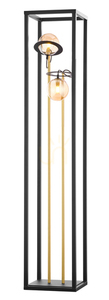 Jupiter PLANET 1910 Stehleuchte in Gold und Schwarz, 2×G9, 150 cm small 2