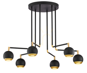 VILAR Gold 6xG10/14W Deckenleuchte 2 VILAR Gold 6xG10/14W Deckenleuchte small 2