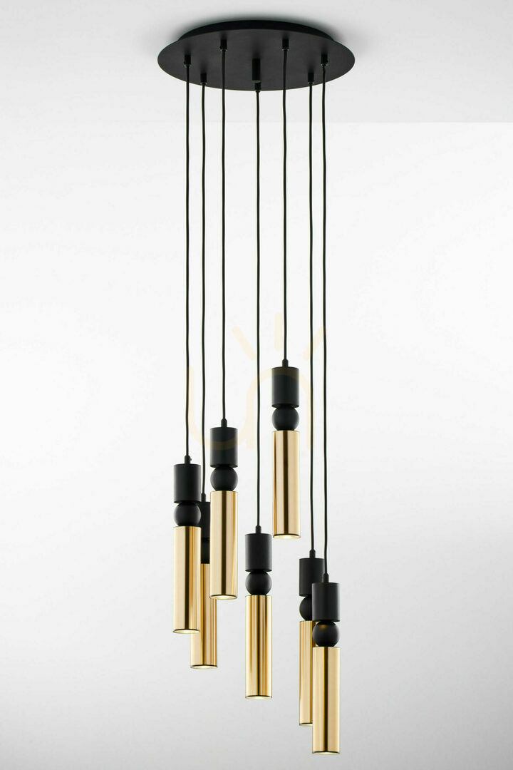 Prüfen ALAS Pendelleuchte Gold 7xG10/14W ALAS Pendelleuchte Gold 7xG10/14W
