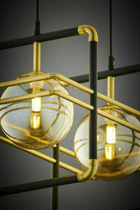 FIORI Pendelleuchte Gold 2xG9/14W small 11