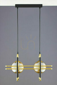 FIORI Pendelleuchte Gold 2xG9/14W small 13