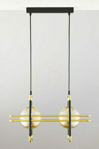 FIORI Pendelleuchte Gold 2xG9/14W small 4