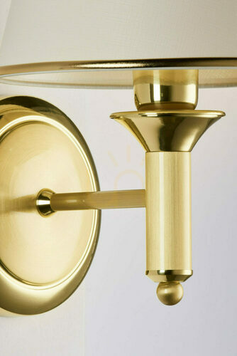 Prüfen Wandleuchte Jupiter CLASSIC 208A, Messing satiniert, 1 × E27 / 15 W