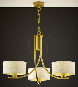 Jupiter ARTHUR 2096 Kronleuchter glänzend gold/weiß 3×E27 15 W small 1