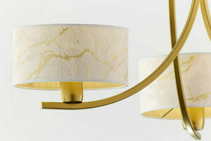 Jupiter ARTHUR 2096 Kronleuchter glänzend gold/weiß 3×E27 15 W small 10