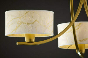 Jupiter ARTHUR 2096 Kronleuchter glänzend gold/weiß 3×E27 15 W small 9