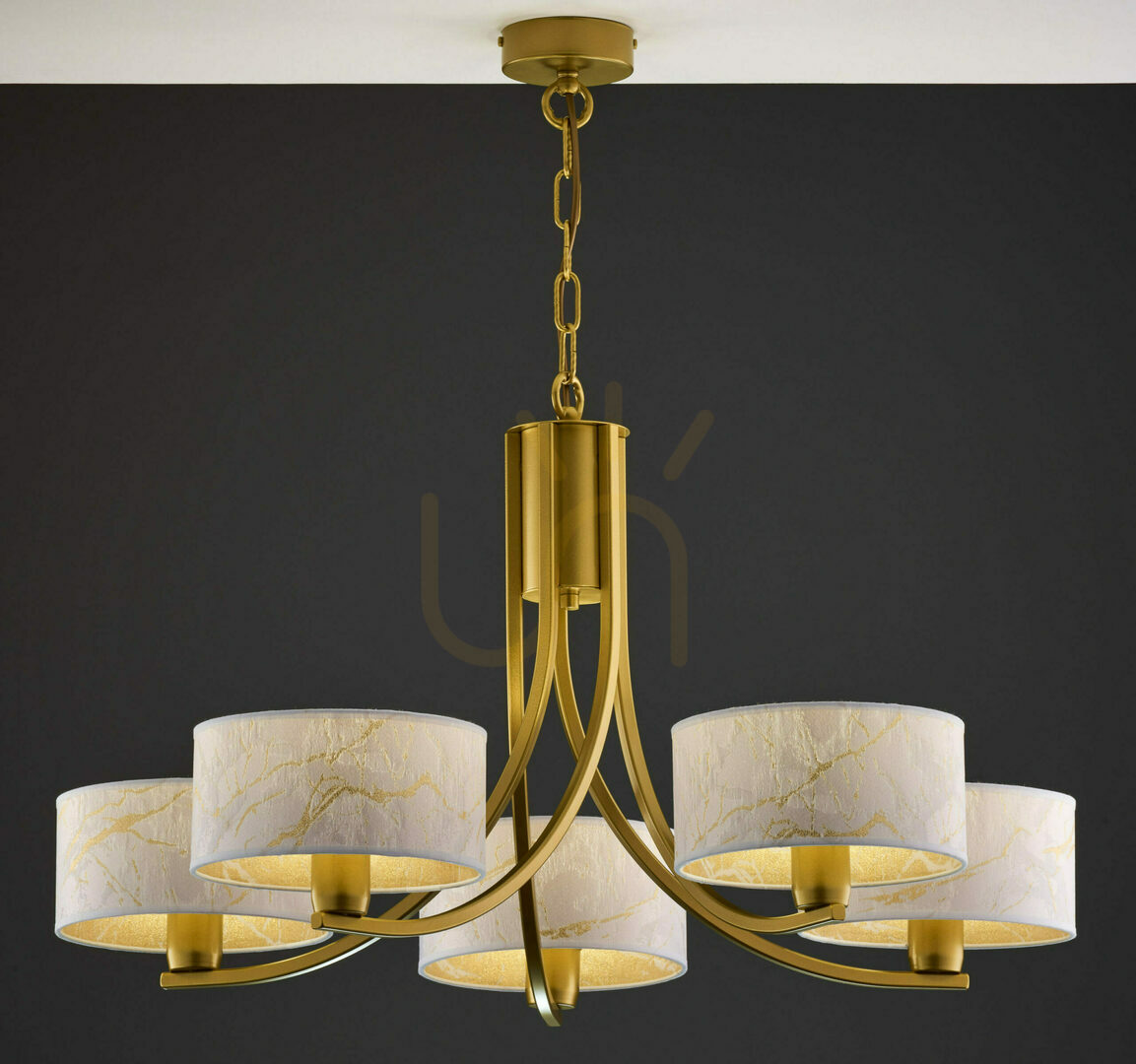 Aussicht ARTHUR Kronleuchter Gold 5xE27/15W ARTHUR Kronleuchter Gold 5xE27/15W