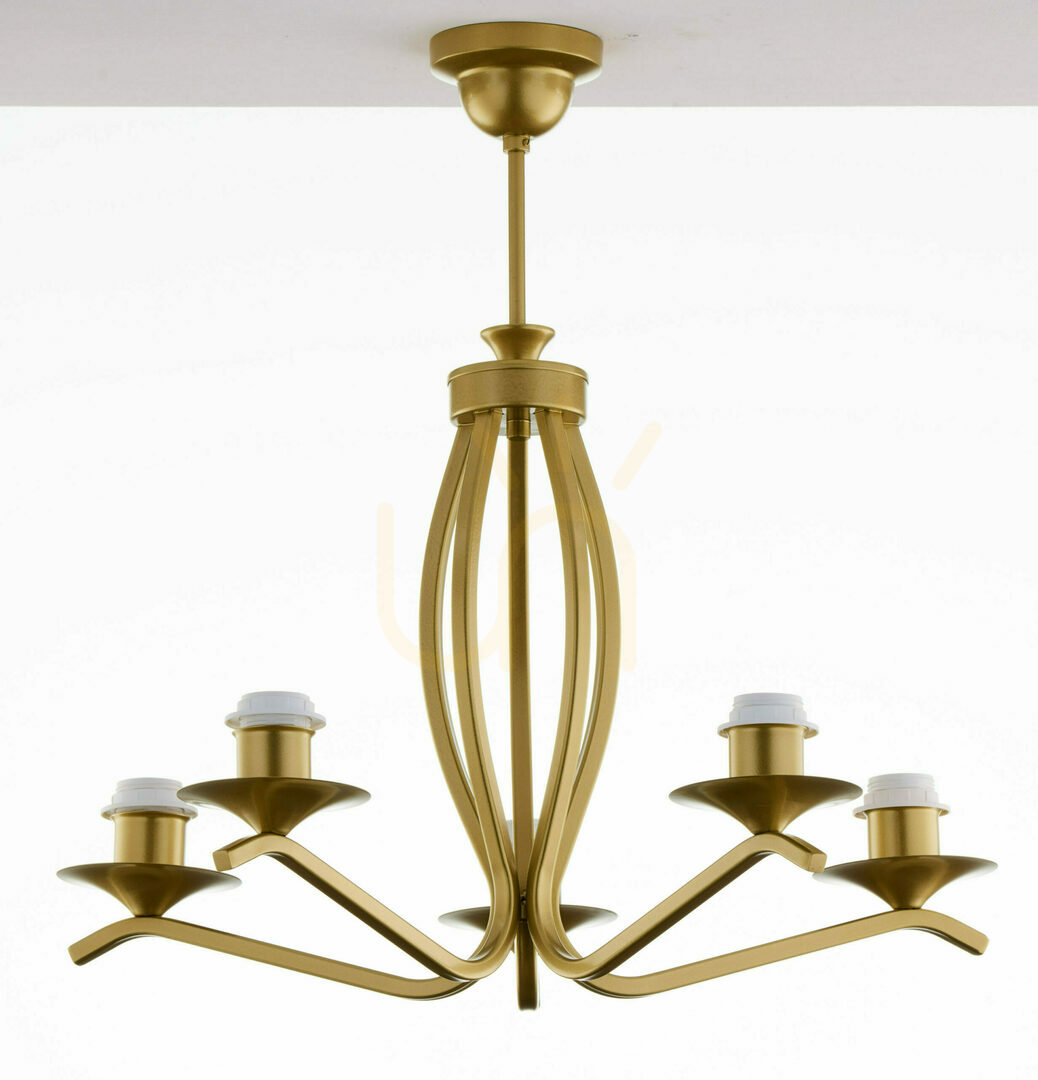 Aussicht Kronleuchter KASZMIR Gold 5xE27/15W Kronleuchter KASZMIR Gold 5xE27/15W