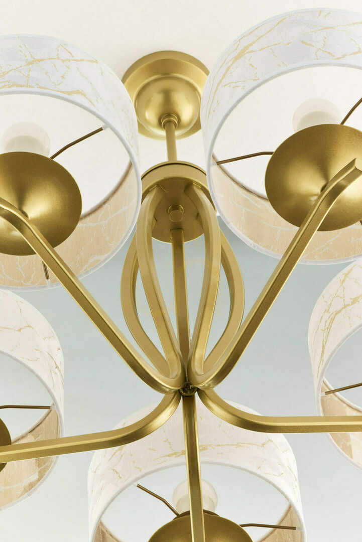Aussicht Kronleuchter KASZMIR Gold 5xE27/15W Kronleuchter KASZMIR Gold 5xE27/15W