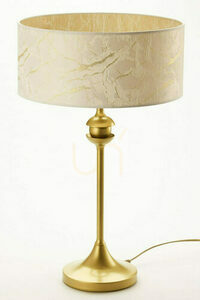 Tischleuchte JUPITER KASZMIR 2112, Gold-Weiß, 1×E27, 54 cm small 5