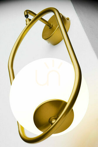 Prüfen Jupiter IGON 2043 Wandleuchte gold E14 max. 11 W