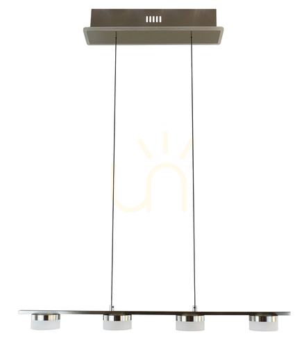 Prüfen CASSIS nickel-matt Pendelleuchte vier Lampen 7066-503 Aviano