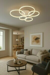 Fünfflammige Deckenleuchte Aviano RAVELO 9055-508 mattweiß LED 70 W small 1