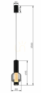 RONDA Einzel-Pendelleuchte 6224-0110 Aviano small 3