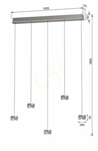 QUIBERON vier Pendelleuchten 7039-503 Aviano small 5