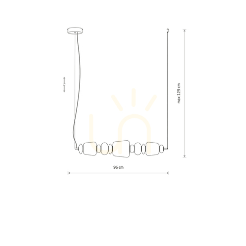 Prüfen Pendelleuchte CERAMIC HORIZONTAL LED 26W 11699 Nowodvorski